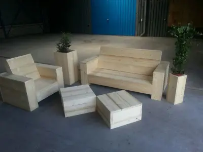 Steigerhouten meubels door BMW Bouw &ndash; foto 15 van 23